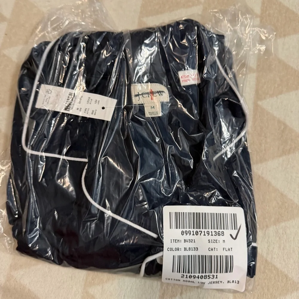 J crew Pajama TOP in cotton jersey blend